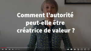 Comment l'autorité peut-elle être créatrice de valeur ?